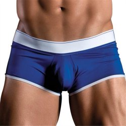 Apollo Mesh Boxer With Cock Ring - Blue - Medium/Large Sex Toy Apollo Mesh Boxer With Cock Ring - Blue - Medium/Large Sex Toy