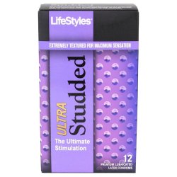 LifeStyles Ultra Studded - 12 Pack Sex Toy LifeStyles Ultra Studded - 12 Pack Sex Toy