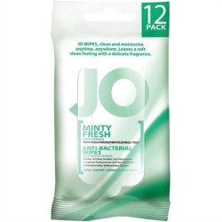 System JO Intimate Wipes - Minty Fresh - Pack of 12 image.