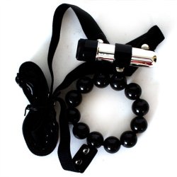 Vibrating Lover's Thong w/Stroker Beads Sex Toy Vibrating Lover's Thong w/Stroker Beads Sex Toy