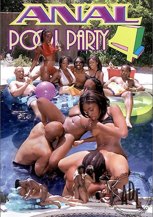 Ebony Friends Enjoy Wild Poolside Threesome From Anal Pool
