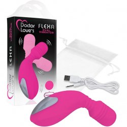 Doctors Love's Flexa Dual Vibrator - Pink Sex Toy Doctors Love's Flexa Dual Vibrator - Pink Sex Toy