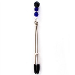 Blue Beaded Clit Clamp Sex Toy Blue Beaded Clit Clamp Sex Toy