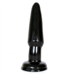 Basix 3.5" Beginner's Butt Plug - Black Sex Toy Basix 3.5" Beginner's Butt Plug - Black Sex Toy