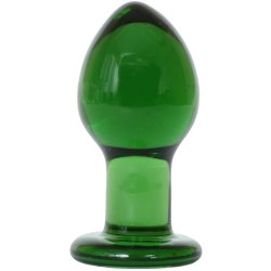 Crystal Premium Glass - Medium Plug - Green Sex Toy Crystal Premium Glass - Medium Plug - Green Sex Toy