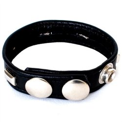 Studded Sewn Leather Cock Ring Sex Toy Studded Sewn Leather Cock Ring Sex Toy