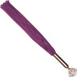 Fifty Shades Freed: Cherished Collection Suede Mini Flogger With Purple and Gold Handle Sex Toy Fifty Shades Freed: Cherished Collection Suede Mini Flogger With Purple and Gold Handle Sex Toy