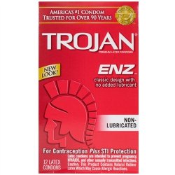 Trojan Enz Non-Lubricated - 12 Pack Sex Toy Trojan Enz Non-Lubricated - 12 Pack Sex Toy