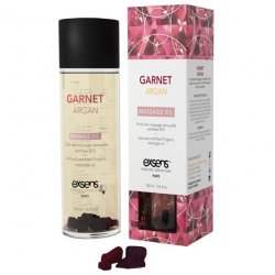 EXSENS of Paris Organic Massage Oil w/Stones - Garnet Argan Sex Toy EXSENS of Paris Organic Massage Oil w/Stones - Garnet Argan Sex Toy