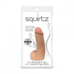 Squirtz CyberSkin 6.5" Squirting Dildo Sex Toy Squirtz CyberSkin 6.5" Squirting Dildo Sex Toy