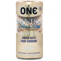One: Vanish Hyperthin Condoms - 12pk Sex Toy One: Vanish Hyperthin Condoms - 12pk Sex Toy