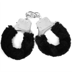 Sex & Mischief: Furry Handcuffs - Black Sex Toy Sex & Mischief: Furry Handcuffs - Black Sex Toy