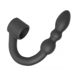 Silicone Shaft Ring with Flexible Beaded Anal Arm Sex Toy Silicone Shaft Ring with Flexible Beaded Anal Arm Sex Toy