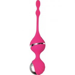 Adam & Eve Vibrating Pleasure Kegel Balls - Pink Sex Toy Adam & Eve Vibrating Pleasure Kegel Balls - Pink Sex Toy