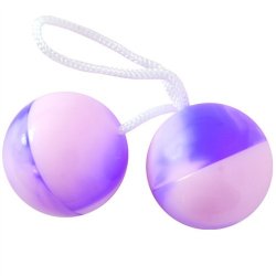 Duotone Orgasm Balls - Purple / White Sex Toy Duotone Orgasm Balls - Purple / White Sex Toy