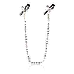 Silver Beaded Nipple Clamps Sex Toy Silver Beaded Nipple Clamps Sex Toy