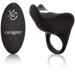 Silicone Rechargeable Remote Pleasurizer Ring - Black Sex Toy Silicone Rechargeable Remote Pleasurizer Ring - Black Sex Toy