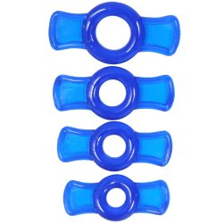 TitanMen Cock Ring Set - Blue Sex Toy TitanMen Cock Ring Set - Blue Sex Toy