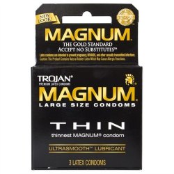 Trojan Magnum Thin Lubricated - 3 Pack Sex Toy Trojan Magnum Thin Lubricated - 3 Pack Sex Toy