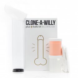 Clone-A-Willy + Balls Vibrator Kit - Light Tone Sex Toy Clone-A-Willy + Balls Vibrator Kit - Light Tone Sex Toy