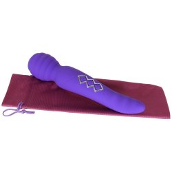 Maia: Twistty Dual Vibrating Wand - Purple Sex Toy Maia: Twistty Dual Vibrating Wand - Purple Sex Toy