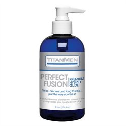 TitanMen: Perfect Fusion Hybrid Based Lubre Glide - 8oz pump Sex Toy TitanMen: Perfect Fusion Hybrid Based Lubre Glide - 8oz pump Sex Toy