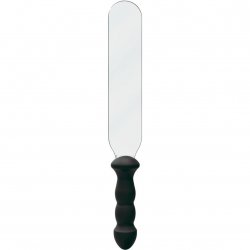 Kink - Silicone Handle Paddle - Black And Clear Sex Toy Kink - Silicone Handle Paddle - Black And Clear Sex Toy