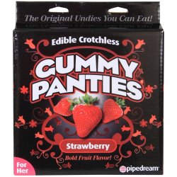 Edible Crotchless Gummy Panties - Strawberry Sex Toy Edible Crotchless Gummy Panties - Strawberry Sex Toy
