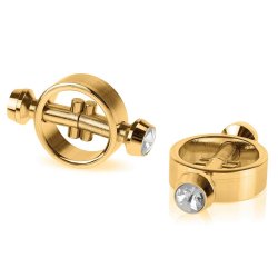 Fetish Fantasy Magnetic Nipple Clamps - Gold Sex Toy Fetish Fantasy Magnetic Nipple Clamps - Gold Sex Toy