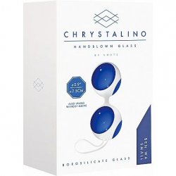 Shots Toys: Chrystalino Small Size Ben Wa Balls - Blue Sex Toy Shots Toys: Chrystalino Small Size Ben Wa Balls - Blue Sex Toy