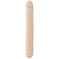 Jr. Veined Double Header 12" - White Sex Toy Jr. Veined Double Header 12" - White Sex Toy