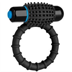 Optimale: Silicone Vibrating C-Ring - Black Sex Toy Optimale: Silicone Vibrating C-Ring - Black Sex Toy