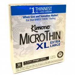 Kimono Micro Thin XL Condoms - 36 Pack Sex Toy Kimono Micro Thin XL Condoms - 36 Pack Sex Toy