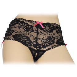 Lovelife: Crotchless Lace Side-Tie Boyleg - S/M Sex Toy Lovelife: Crotchless Lace Side-Tie Boyleg - S/M Sex Toy