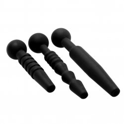 Dark Rod 3 Piece Silicone Penis Plug Set Sex Toy Dark Rod 3 Piece Silicone Penis Plug Set Sex Toy