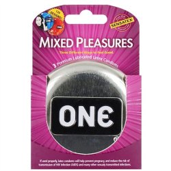 One: Mixed Pleasures Condoms - Box of 3 Sex Toy One: Mixed Pleasures Condoms - Box of 3 Sex Toy