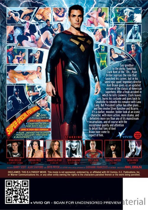 Back cover of Man Of Steel XXX: An Axel Braun Parody