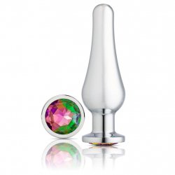 Cloud 9 Gems Silver Chromed Tall Anal Plug - Medium Sex Toy Cloud 9 Gems Silver Chromed Tall Anal Plug - Medium Sex Toy
