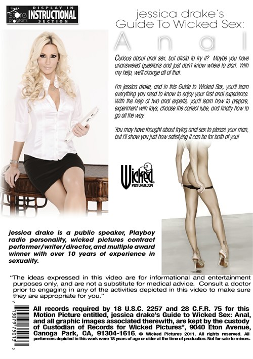 Back cover of Jessica Drake's Guide To Wicked Sex: Anal Edition