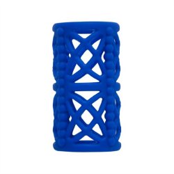 Simply Silicone: Textured Cock Cage Midnight Blue Sex Toy Simply Silicone: Textured Cock Cage Midnight Blue Sex Toy