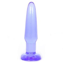 Basix 3.5" Beginner's Butt Plug - Purple Sex Toy Basix 3.5" Beginner's Butt Plug - Purple Sex Toy